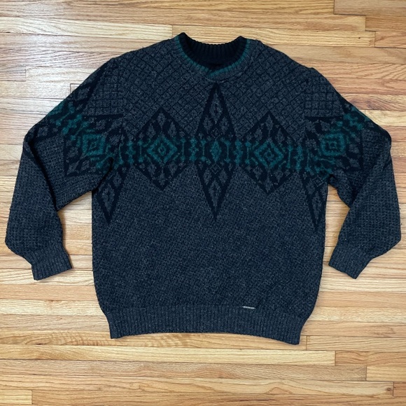 Vintage Wool Grandpa Sweater